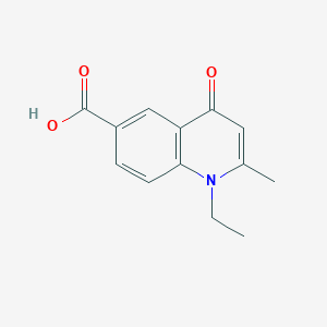molecular formula C13H13NO3 B3073835 1-Ethyl-2-methyl-4-oxo-1,4-dihydroquinoline-6-carboxylic acid CAS No. 1018168-18-7