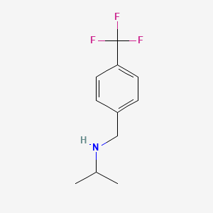 molecular formula C11H14F3N B3073841 (Propan-2-yl)({[4-(trifluoromethyl)phenyl]methyl})amine CAS No. 101825-12-1
