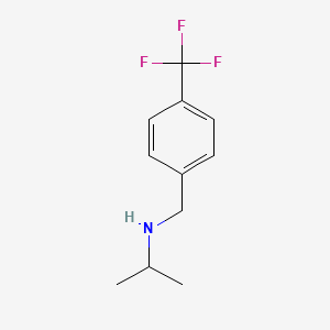 molecular formula C11H14F3N B3073841 (丙烷-2-基)({[4-(三氟甲基)苯基]甲基})胺 CAS No. 101825-12-1