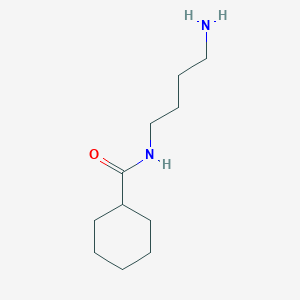 molecular formula C11H22N2O B3073872 N-(4-aminobutyl)cyclohexanecarboxamide CAS No. 1018274-30-0