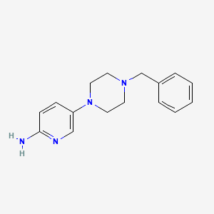 molecular formula C16H20N4 B3073925 5-(4-Benzylpiperazin-1-yl)pyridin-2-amine CAS No. 1018505-55-9