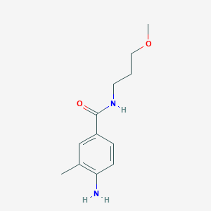 molecular formula C12H18N2O2 B3073936 4-amino-N-(3-methoxypropyl)-3-methylbenzamide CAS No. 1018525-84-2