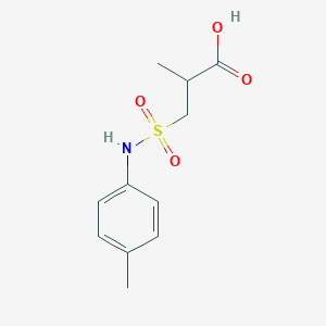 molecular formula C11H15NO4S B3073944 2-Methyl-3-[(4-methylphenyl)sulfamoyl]propanoic acid CAS No. 1018528-28-3