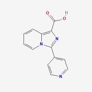 3-(Pyridin-4-yl)imidazo[1,5-a]pyridine-1-carboxylic acid
