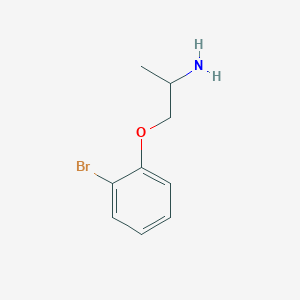 molecular formula C9H12BrNO B3074052 1-(2-Aminopropoxy)-2-bromobenzene CAS No. 1018662-79-7