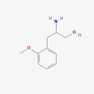 molecular formula C10H15NO2 B3074060 2-Amino-3-(2-methoxyphenyl)propan-1-ol CAS No. 1018665-73-0