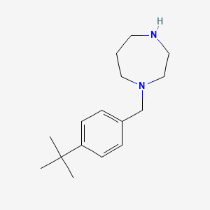 molecular formula C16H26N2 B3074110 1-[(4-Tert-butylphenyl)methyl]-1,4-diazepane CAS No. 1019109-90-0