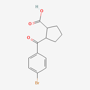 2-(4-Bromobenzoyl)cyclopentanecarboxylic acid