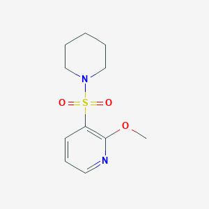 molecular formula C11H16N2O3S B3074141 2-Methoxy-3-(piperidin-1-ylsulfonyl)pyridine CAS No. 1019152-07-8