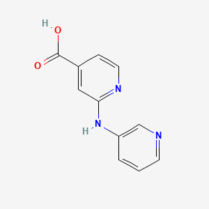 molecular formula C11H9N3O2 B3074169 2-(Pyridin-3-ylamino)isonicotinic acid CAS No. 1019388-92-1