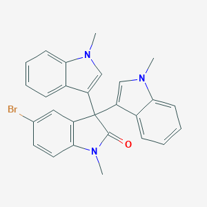 molecular formula C27H22BrN3O B307422 5-bromo-3,3-bis(1-methyl-1H-indol-3-yl)-1-methyl-1,3-dihydro-2H-indol-2-one 