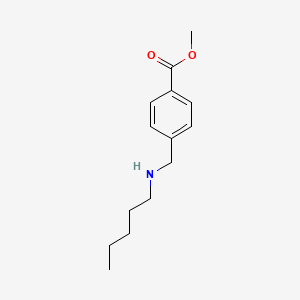molecular formula C14H21NO2 B3074227 Methyl 4-[(pentylamino)methyl]benzoate CAS No. 1019518-32-1