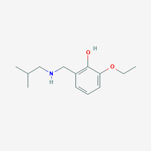 molecular formula C13H21NO2 B3074250 2-Ethoxy-6-{[(2-methylpropyl)amino]methyl}phenol CAS No. 1019531-49-7