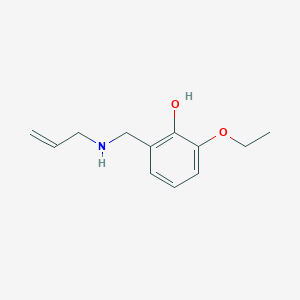 molecular formula C12H17NO2 B3074268 2-Ethoxy-6-{[(prop-2-en-1-yl)amino]methyl}phenol CAS No. 1019537-59-7