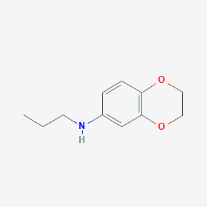 molecular formula C11H15NO2 B3074287 N-丙基-2,3-二氢-1,4-苯并二氧杂环-6-胺 CAS No. 1019541-67-3