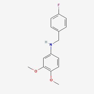 B3074289 N-(4-Fluorobenzyl)-3,4-dimethoxyaniline CAS No. 1019542-69-8