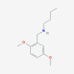 molecular formula C13H21NO2 B3074297 Butyl[(2,5-dimethoxyphenyl)methyl]amine CAS No. 1019544-47-8