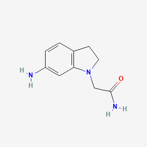 molecular formula C10H13N3O B3074298 2-(6-氨基吲哚-1-基)乙酰胺 CAS No. 1019555-37-3