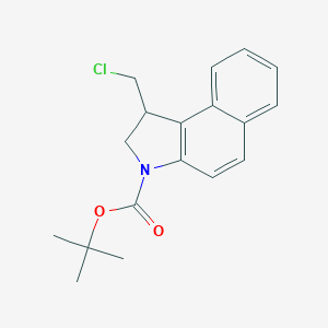 molecular formula C18H20ClNO2 B030743 叔丁基 1-(氯甲基)-1,2-二氢-3H-苯并[e]吲哚-3-甲酸酯 CAS No. 454713-41-8
