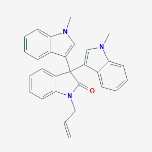 molecular formula C29H25N3O B307431 1-allyl-3,3-bis(1-methyl-1H-indol-3-yl)-1,3-dihydro-2H-indol-2-one 