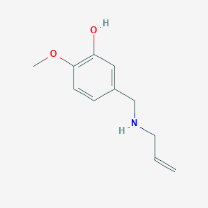 molecular formula C11H15NO2 B3074316 2-Methoxy-5-{[(prop-2-en-1-yl)amino]methyl}phenol CAS No. 1019561-00-2