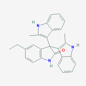 molecular formula C28H25N3O B307432 5-ethyl-3,3-bis(2-methyl-1H-indol-3-yl)-1,3-dihydro-2H-indol-2-one 