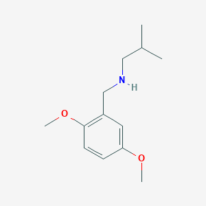 molecular formula C13H21NO2 B3074338 [(2,5-Dimethoxyphenyl)methyl](2-methylpropyl)amine CAS No. 1019579-49-7