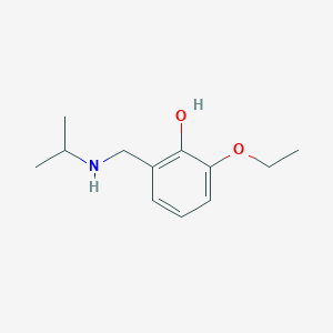 molecular formula C12H19NO2 B3074356 2-Ethoxy-6-{[(propan-2-yl)amino]methyl}phenol CAS No. 1019596-55-4