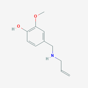 molecular formula C11H15NO2 B3074378 2-Methoxy-4-{[(prop-2-en-1-yl)amino]methyl}phenol CAS No. 1019611-85-8