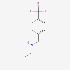 molecular formula C11H12F3N B3074385 (Prop-2-en-1-yl)({[4-(trifluoromethyl)phenyl]methyl})amine CAS No. 1019612-03-3