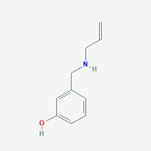 molecular formula C10H13NO B3074389 3-{[(丙-2-烯-1-基)氨基]甲基}苯酚 CAS No. 1019612-84-0