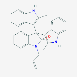 molecular formula C29H25N3O B307439 1-allyl-3,3-bis(2-methyl-1H-indol-3-yl)-1,3-dihydro-2H-indol-2-one 