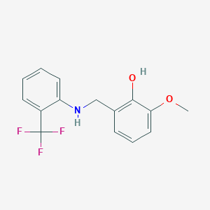 B3074416 2-Methoxy-6-({[2-(trifluoromethyl)phenyl]amino}methyl)phenol CAS No. 1019629-82-3