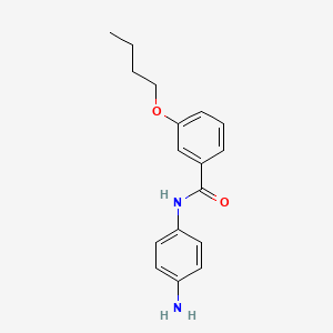 molecular formula C17H20N2O2 B3074464 N-(4-Aminophenyl)-3-butoxybenzamide CAS No. 1020054-30-1