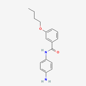 molecular formula C17H20N2O2 B3074464 N-(4-氨基苯基)-3-丁氧基苯甲酰胺 CAS No. 1020054-30-1