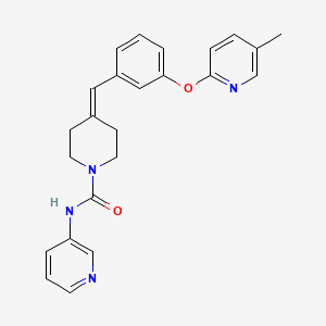 4-(3-(5-Methylpyridin-2-yloxy)benzylidene)-n-(pyridin-3-yl)piperidine-1-carboxamide
