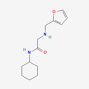 molecular formula C13H20N2O2 B3074575 N-cyclohexyl-N~2~-(furan-2-ylmethyl)glycinamide CAS No. 1020958-40-0