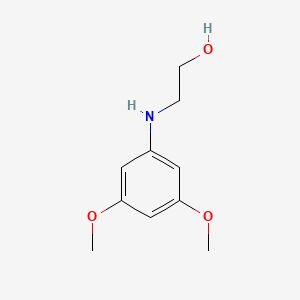 molecular formula C10H15NO3 B3074589 2-((3,5-Dimethoxyphenyl)amino)ethanol CAS No. 1021002-43-6