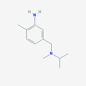 molecular formula C12H20N2 B3074592 5-[(Isopropylmethylamino)-methyl]-2-methylphenylamine CAS No. 1021015-10-0