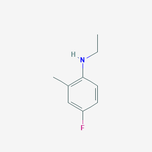molecular formula C9H12FN B3074615 N-ethyl-4-fluoro-2-methylaniline CAS No. 1021049-31-9