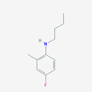 molecular formula C11H16FN B3074632 N-butyl-4-fluoro-2-methylaniline CAS No. 1021080-26-1