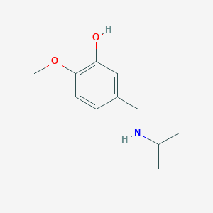 molecular formula C11H17NO2 B3074643 2-Methoxy-5-{[(propan-2-yl)amino]methyl}phenol CAS No. 1021121-20-9