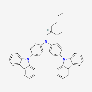 molecular formula C44H39N3 B3074689 9'-(2-Ethylhexyl)-9'H-9,3':6',9''-tercarbazole CAS No. 1021423-90-4