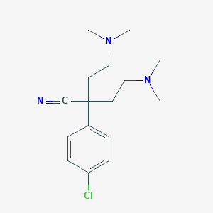 molecular formula C16H24ClN3 B030747 2-(4-氯苯基)-4-(二甲氨基)-2-(2-(二甲氨基)乙基)丁腈 CAS No. 1246816-57-8
