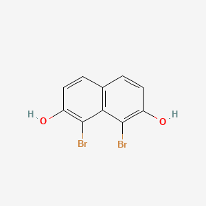 molecular formula C10H6Br2O2 B3074707 1,8-二溴萘-2,7-二醇 CAS No. 102153-56-0