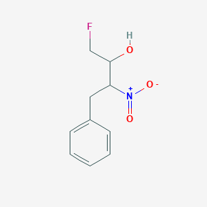 molecular formula C10H12FNO3 B3074712 1-Fluoro-3-nitro-4-phenyl-butan-2-OL CAS No. 102195-94-8