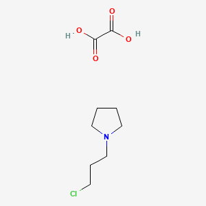 molecular formula C9H16ClNO4 B3074722 1-(3-氯丙基)吡咯烷；草酸 CAS No. 1022112-22-6