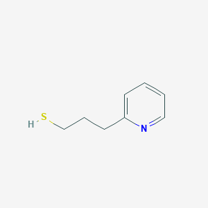 molecular formula C8H11NS B3074740 2-Pyridinepropanethiol CAS No. 1022507-42-1