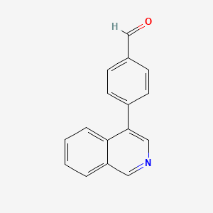 molecular formula C16H11NO B3074795 4-Isoquinolin-4-ylbenzaldehyde CAS No. 1023554-08-6