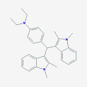 molecular formula C31H35N3 B307480 4-[bis(1,2-dimethyl-1H-indol-3-yl)methyl]-N,N-diethylaniline 
